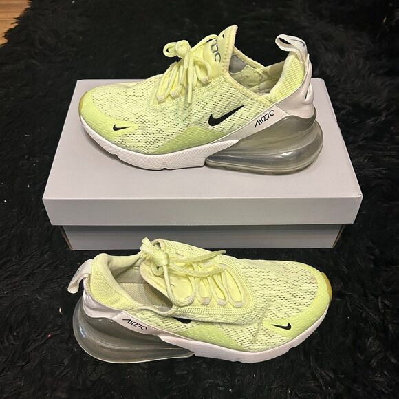 Nike air max 270 barely volt platform lace up shoes sneakers women’s 8